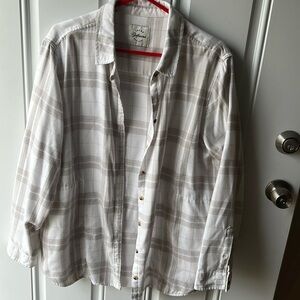 Flannel shirt jacket with pockets XL